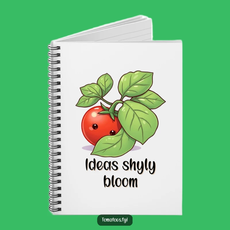 Funny Shy Tomato Notebook: Cute Peek-a-Boo Veggie Journal Gift