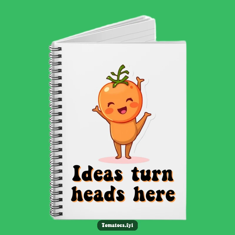Funny Tomato Handstand Notebook: Jot Down Ideas with a Smile