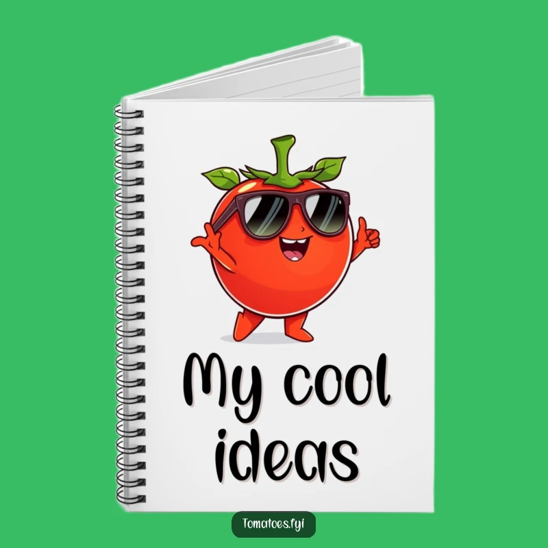 Funny Cool Tomato Notebook - Jot Down Stylish Ideas