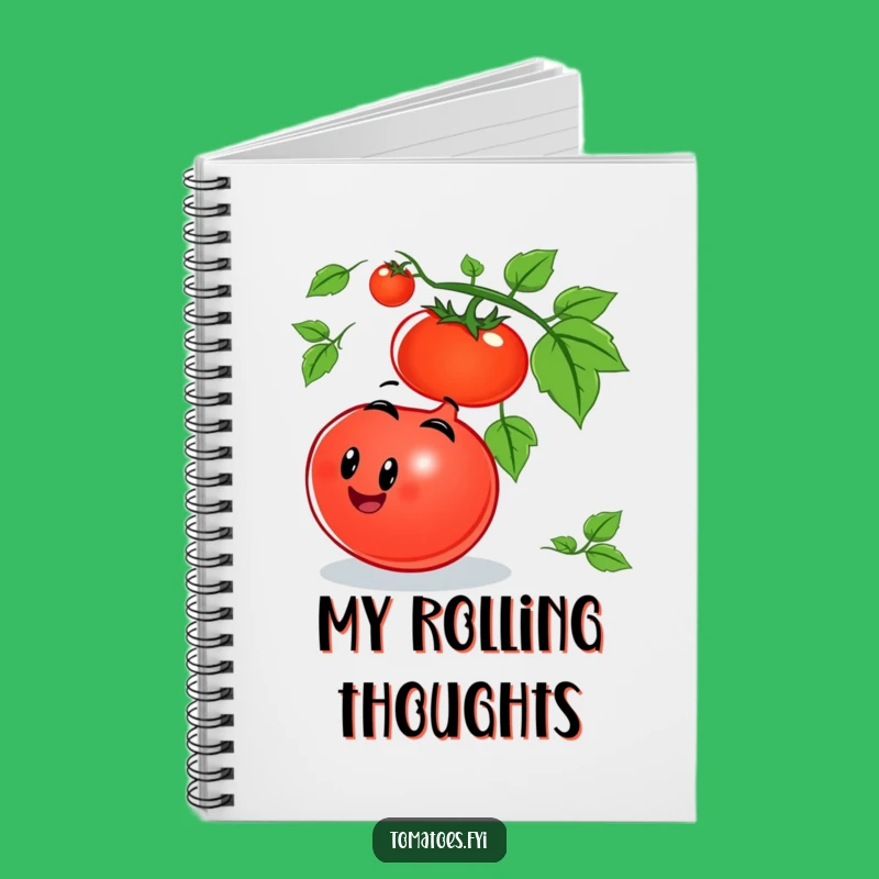 Funny Rolling Tomato Notebook: Joyful Notes, Ideal Humorous Gift for Planners