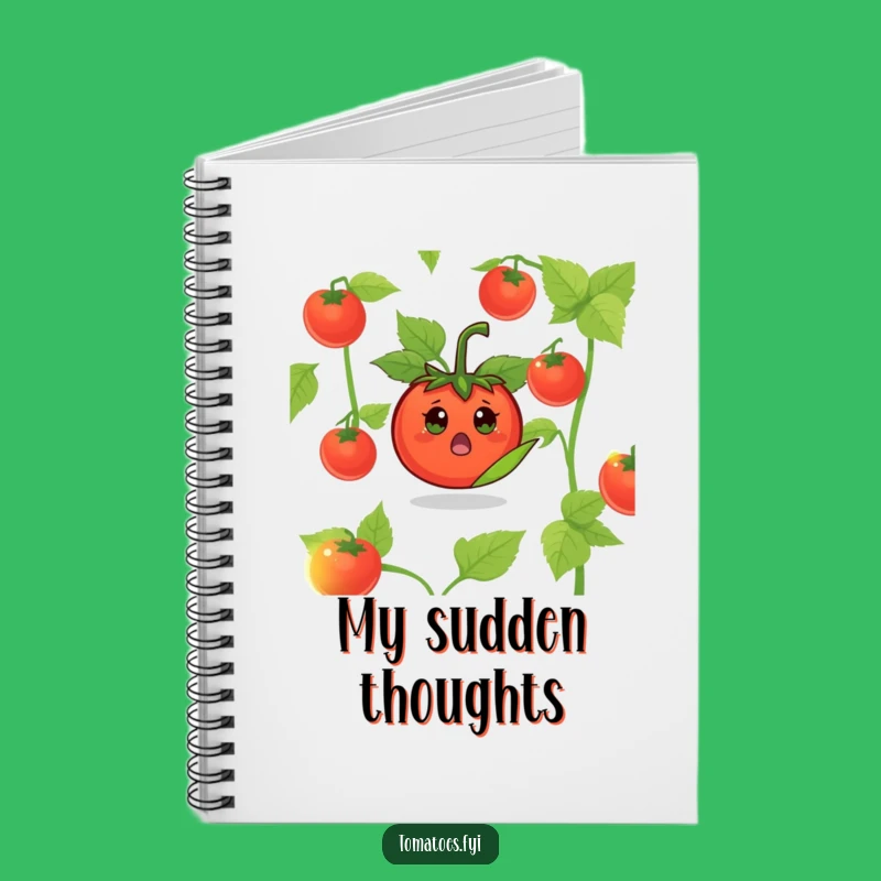 Funny Surprised Tomato Notebook: Surprise thoughts, excellent funny gift for writers.