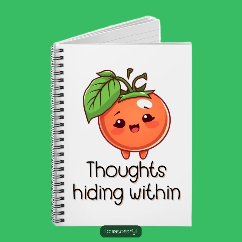 Funny Peeking Tomato Ideas Notebook - Jot Down Your Surprises