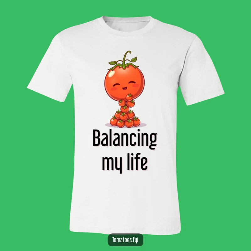 Funny Winking Tomato T-Shirt: Hilarious Veggie Apparel for Pun Enthusiasts