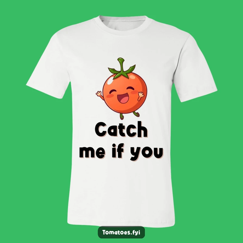 Funny Breezy Tomato T-Shirt - Thrilled Character Tee for Lighthearted Souls