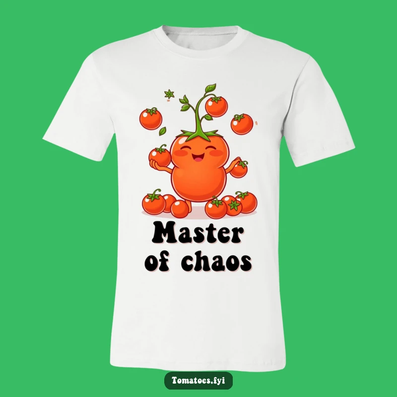 Funny Giggling Tomato T-Shirt - Cherry Tomato Juggling Action Funny Gift Tee