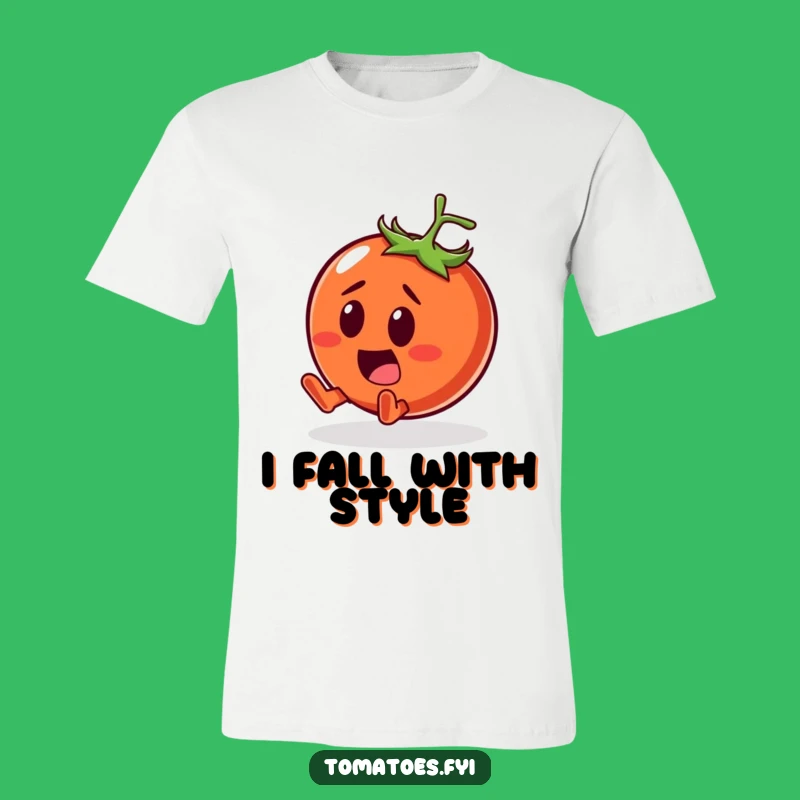 Funny Surprised Tomato T-Shirt: Comedic Fall Design, Hilarious Gift!