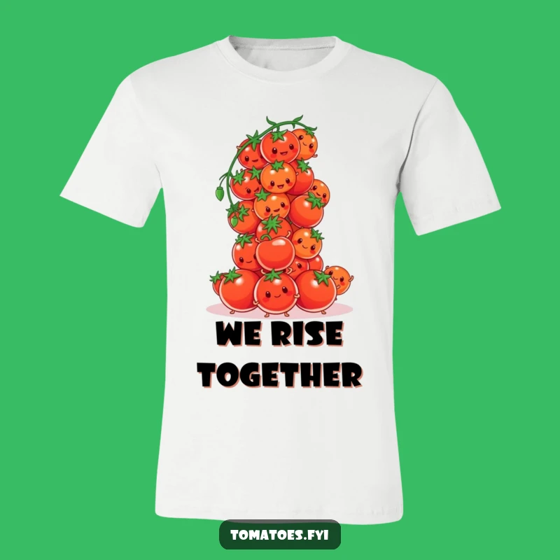 Funny Tomato Tower T-Shirt: Hilarious Vegetable Construction Apparel Gift