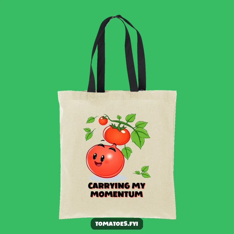 Funny Rolling Tomato Tote Bag: Carry Your Joy, Perfect Humorous Gift for Errands