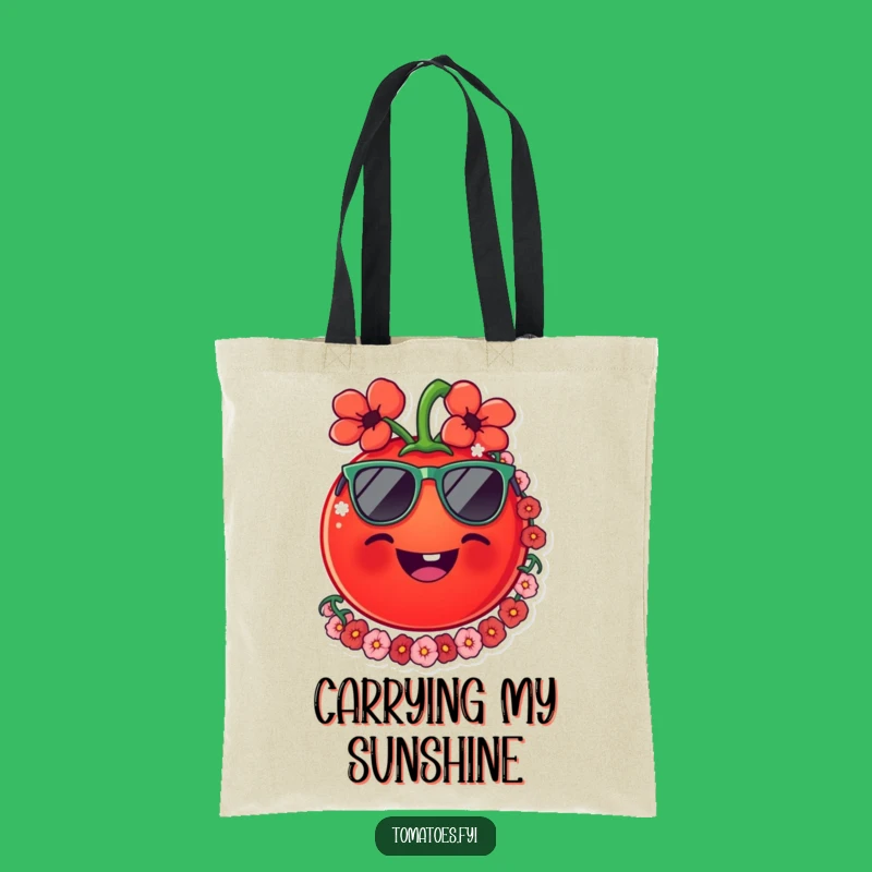 Funny Tomato Lei Tote Bag - Carry Your Vacation Vibes Everywhere