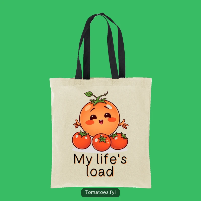 Funny Juggling Tomato Tote Bag: Comical Vegetable Carryall Gift