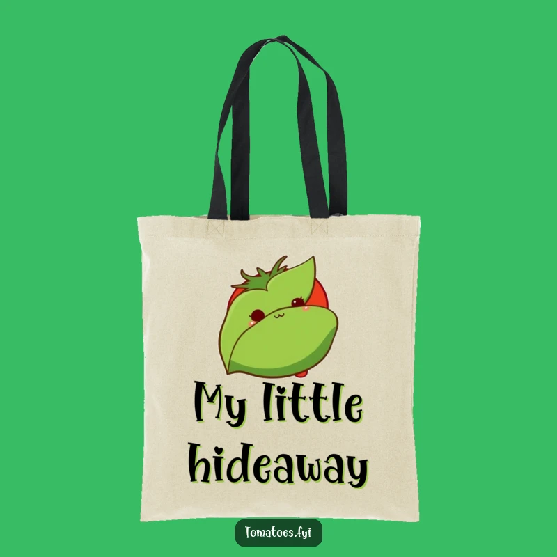 Funny Shy Tomato Tote Bag: Cute and Humorous Carry-All for Veggie Lovers!